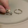 Anillo de mariposa con circonita de amor. Anillo de dedo índice de alta calidad con nicho simple para mujer. Anillo ajustable abierto de moda. Nuevo.