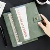 Caderno Folha Solta Couro de Vaca A5 Aparência Sofisticada Simples de Negócios Couro Macio Espessado Diário de Linha Horizontal para Escritório Personalização