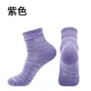 Calcetines de media pantorrilla para hombre, calcetines de algodón absorbentes de sudor y transpirables, de color bloqueado para primavera y otoño, resistentes al desgaste, con rizo engrosado, para deportes y uso casual