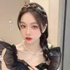 Tiara de Fita com Pérolas Estilo Francês para Mulheres, Novo Modelo 2025, Tiara Trançada de Alta Qualidade, Presilha de Cabelo, Acessório de Cabelo
