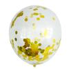 Globo de Lentejuelas Empujar y Barrer Código Regalo Pequeño Decoración Festiva de Boda Globo de Confesión Globo de Látex Transparente con Confeti