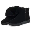 Botas de Nieve para Mujer 2026 Invierno Nuevo Estilo Felpa Gruesa Cálidas del Noreste Zapatos de Algodón Suela Gruesa Antideslizante Cremallera Lateral Botines para Mujer