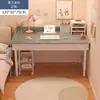 Penteadeira para quarto de menina, escrivaninha para estudantes em casa, mesa de maquiagem moderna e simples, escrivaninha de computador para escritório em imóveis para aluguel