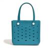 Bolsa de Playa de Eva para Verano Coreano Estilo Viaje al Aire Libre Vacaciones Bolso de Mano Moderno Ligero Compras Exquisita Bolsa con Agujeros