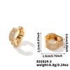 Pendientes de circonita con microincrustaciones de estilo japonés y coreano de Moxi, nuevos y a la moda, con diseño de nicho, exquisitos y combinables, joyería de moda para las orejas en Internet.