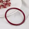 Explosiones paso a paso imitación de vidrio jade tintineo pulsera rosa marchita accesorios antiguos paso prohibido amigas pulsera delgada al por mayor