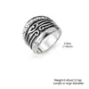 Anillos Metálicos Nuevos de Moda Transfronterizos Europeos y Americanos Diseño Estilo Retro Tótem de Cruz Anillos Geométricos para Hombres y Mujeres