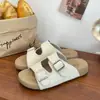 Nuevas Sandalias Birkenstock 2026 Estilo Retro Francés Chanclas de Suela Gruesa de Una Sola Tira Sandalias Planas Versátiles para Mujer