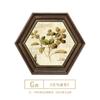 Pintura decorativa para comedor de restaurante americano, pintura colgante para entrada, fondo de sala de estar europeo, pintura mural hexagonal de flores y pájaros