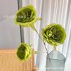 Flor Artificial 3 grandes rosas Austin rosa choque Austin salão de casamento fileira de chão parede de fundo flor decorativa