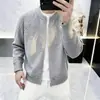 Chaqueta Suéter de Lujo y Sofisticada para Hombre 2026 Otoño Nueva Moda Casual Tendencia Versátil Cardigan Tejido para Hombre