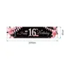 Fábrica de Guangzhou Transfronteiriça Personalização de Couplet de Aniversário Produto Quente da Amazon Decoração de Evento de Festa Layout Banner Tecido de Fundo