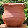 Maceta de terracota transpirable sin esmaltar color rojo buganvilia maceta grande de barro sin esmaltar rosa maceta de cerámica de tubo alto maceta para suculentas y pilas viejas