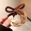 Zhao Lusi Mismo Estilo Cuerda para el Cabello Lazo de Bola Lazo para el Cabello para Mujer 2024 Nuevo Alta Elasticidad Duradera Cuerda para el Cabello Sencillo Caucho Tendón Adorno para la Cabeza