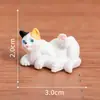 Paisagem em Miniatura Desenho Animado Fofo Realista Gato Laranja Gato Siamês Boneca Animal Enfeites DIY Decoração de Mesa de Carro Acessórios