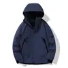 Set de dos piezas desmontable 3 en 1 para mujer Chaqueta cortavientos para exteriores Traje de montañismo de talla grande repelente al agua para hombre