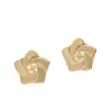 Materiales Base para Aretes de Perla de Madre Chapados en Cobre Zongxing para Aretes Hechos a Mano de Trébol, Estrella y Mariposa con Base de Incrustación de Jade