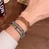 Pulsera Bohemia Multicolor de Múltiples Capas con Cuentas para Mujer, Pulsera de Alto Temperamento, Joyería de Mano Ajustable Estilo Étnico