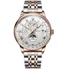 Reloj de Hombre Marca Suiza Resistente al Agua Luminoso de Moda Cuarzo Transmisión en Vivo Dropshipping