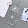 Original Transparente Amor Brillo 3 Pulgadas pvc Estudiante Chica Corazón Set de Tarjetas Tarjeta Pequeña Tarjeta Aleatoria Set de Tarjetas de Almacenamiento