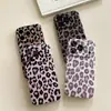 Funda de Teléfono Móvil con Estampado de Leopardo Personalizado para Otoño e Invierno 17Promax Adecuada para Apple 16Pro Carcasa Blanda de Cobertura Total 15Pro14Pro