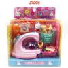 Serie Conejo Rosa de una palabra Refrigerador de Princesa Traje Lavadora de Cocina Caja Registradora Sonajero Juguetes de Juego para Niña