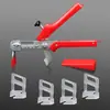Dispositivo Nivelador de Azulejos, Nivelador de Posicionamiento, Clip para Junta de Azulejo de Piso, Clip Cruzado, Herramienta Auxiliar para Decoración de Azulejo de Pared