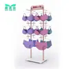 Estanterías para Tiendas de Ropa Interior, Estanterías Isla para Ropa Interior, Percheros para Sujetadores, Estanterías para Ropa Interior, Estanterías de Exhibición, Estanterías de Acero Cepillado Color Dorado Champán Oro Rosa