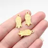 22X9.2Mm 0.9g Aleación Dorada Brillante Accesorios para Ropa Colgante de Flor