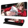 Alfombrilla de Ratón Sexy de Belleza Anime Tamaño Grande Borde Cerrado Pad para Laptop Goma Antideslizante Teclado Alfombrilla para Escritorio de Oficina