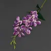 Flores Artificiales Orquídea Bandai Tela de Seda Flores Falsas Decoraciones de Boda Diseño Floral de Interior Flores para Pasillo Accesorios para Fotografía