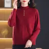 Tops Delgados para Mujer 2026 Primavera, Otoño, Invierno, Camisas Básicas Elegantes de Nuevo Estilo Chino, Prendas de Punto para Mediana Edad, Suéteres Versátiles