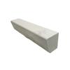 Taburete de jardín de GRC para exteriores, personalizado de fábrica, con asiento de hormigón prefabricado y acabado en piedra artificial blanca.
