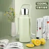 Copo Térmico Temperado, Copo de Água Portátil, Unissex, com Tampa, Antichoque, Copo com Filtro para Chá, Aço Inoxidável 316
