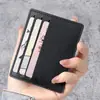 Tarjetero pequeño ultrafino para mujer, tarjetero para autobús, tarjetero portátil de una pieza antidesmagnetización para hombre