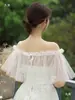 Vestido de Noiva Cobrindo os Braços, Vestido Tomara-que-caia da Noiva, Véu de Um Ombro Cobrindo os Braços, Mangas de Renda, Acessórios Removíveis