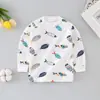 Camiseta de Manga Larga para Bebé y Niño, Ropa Interior, Ropa de Otoño Pequeña, Camisa para Niños, Ropa Interior, Top para Bebé, Pieza Única de Algodón Puro, Fresa