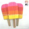 Esponja de baño creativa con forma de paleta de helado, esponja de baño de material suave