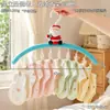 Tendedero multi-clip de Papá Noel para uso doméstico, adecuado para calcetines y ropa interior, herramienta multifuncional pequeña de almacenamiento de ropa