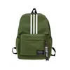 Mochila Escolar Estilo Universitario para Estudiante de Secundaria 2023 Nueva Estilo Coreano Simple Rayada Gran Capacidad Mochila Unisex