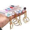 Venta al por mayor desechable espiral rizador de pestañas peine para cejas varilla de cristal cepillo de nailon brocha de maquillaje hebilla dorada tubo de carita sonriente cepillo para pestañas