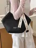 Bolsa feminina grande de padrão trançado retrô transfronteiriça 2026 nova versátil moda executiva ombro axila tote bag