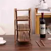 Nuevo Rack de Postres Multicapa de Madera de Acacia, Mesa de Fiesta, Exhibidor de Pasteles de Madera de Pino, Exhibidor de Madera para Verduras de Hot Pot