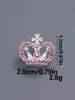 Botones Metálicos Estilo Tweed con Incrustaciones de Diamantes Corona Botones Decorativos Cosidos a Mano para Suéter Abrigo Cortavientos Zapatos y Sombreros Caja de Regalo Accesorios DIY