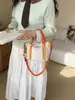 Bolso de Mujer 2026 Verano Nuevo Moda Bolso de Lona Moderno Simple Bloque de Color Bolso de Mano Bolso de Hombro Cruzado Texturizado
