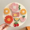 Herramienta de Estilismo de Flequillo de Dibujos Animados de Punto para Niños con Velcro Flequillo Dulce para Niñas Sin Daño al Cabello Pegatina para Flequillo Accesorios para el Cabello de Conejito Pequeño para Bebé