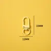 Chaveiro Fivela de Porta Giratória em Forma de U Pingente de Boneca Acessório DIY Liga de Zinco 33mm Pequena Fivela de Porta
