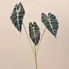 Hoja de Lirio de Calas Planta Verde Artificial Decoración del Hogar Arreglo Floral Planta Falsa Sala de Estar Mesa de Café Bonsái Micro Paisaje Creando Paisaje Yin Lian