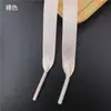 Nuevos Cordones de Zapatos de Satén de Poliéster de Color de Doble Cara de Cinta de 1 cm Zapatos de Lona de Satén Imitación Zapatos de Cuero Cordones