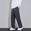 Pantalones Casuales de Punto de Sarga Estilo Nuevo Otoño con un Look Fluido, Estructurado y Adelgazante, Pantalones Rectos de Moda, Resistentes a los Arañazos, Resistentes al Desgaste, Pantalones de Hombre de Alta Calidad